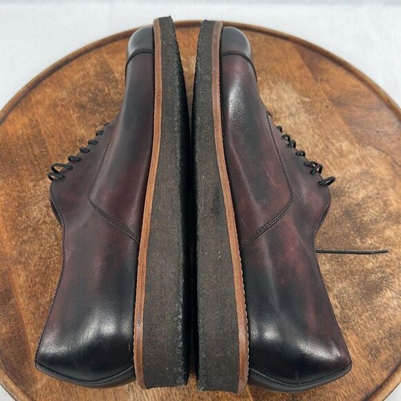 Boss Hugo Boss Shoes Mens 8 (UK 7) Aspin Leather Toe Cap Dark Red Rubber Sole main image 9